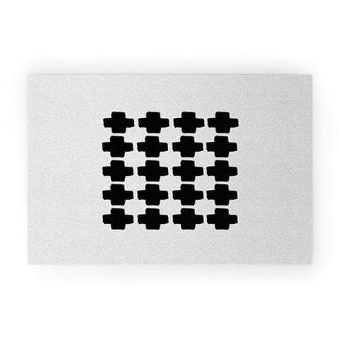 Orara Studio Black and White Abstract III Welcome Mat