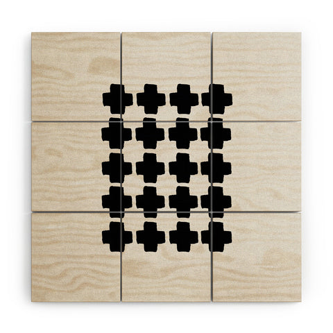 Orara Studio Black and White Abstract III Wood Wall Mural