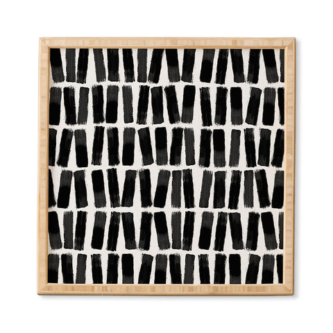 Orara Studio Black Brush Strokes Framed Wall Art