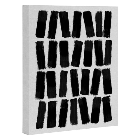 Orara Studio Black Brush Strokes Art Canvas