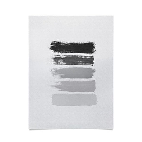 Orara Studio Black White Stripes Painting Poster