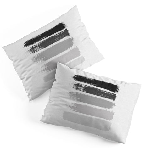 Orara Studio Black White Stripes Painting Pillow Shams