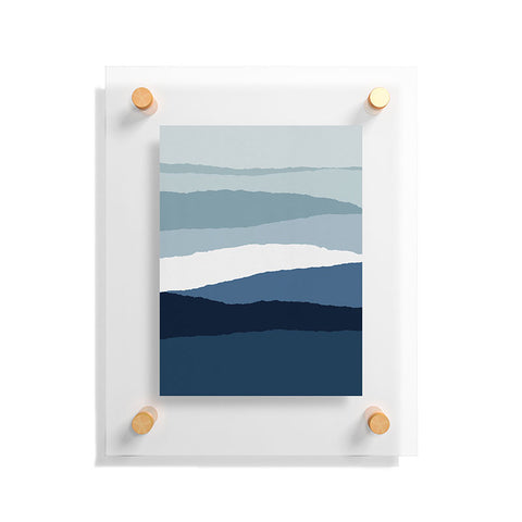 Orara Studio Blue Abstract II Floating Acrylic Print