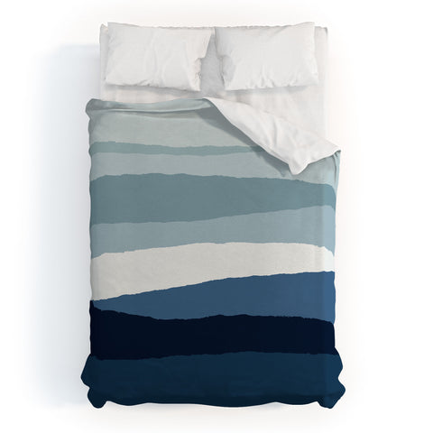 Orara Studio Blue Abstract II Duvet Cover