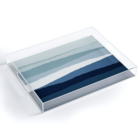 Orara Studio Blue Abstract II Acrylic Tray