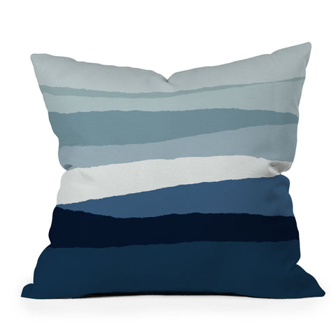 Orara Studio Blue Abstract II Throw Pillow