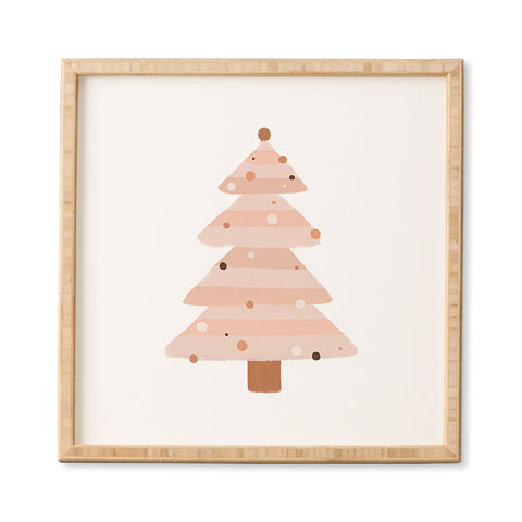 Orara Studio Blush Christmas Tree Framed Wall Art