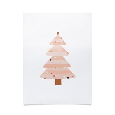 Orara Studio Blush Christmas Tree Poster