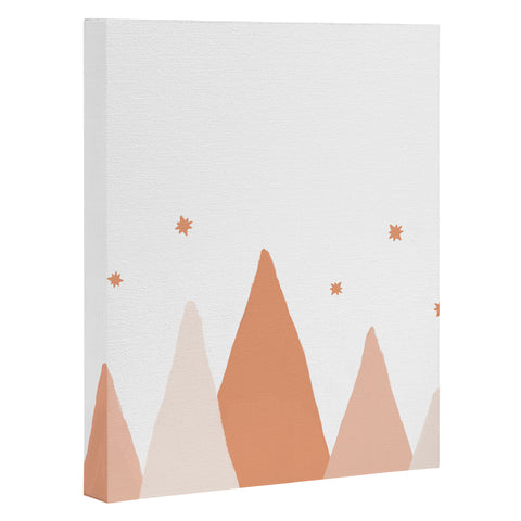Orara Studio Blush Mountains Art Canvas