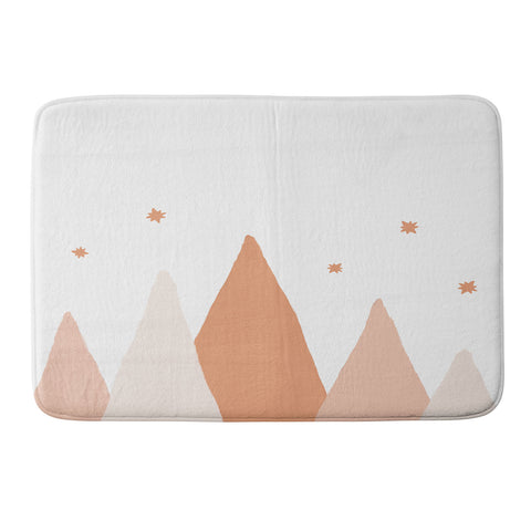 Orara Studio Blush Mountains Memory Foam Bath Mat