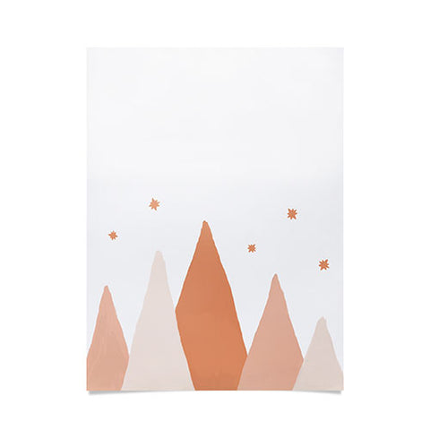 Orara Studio Blush Mountains Poster