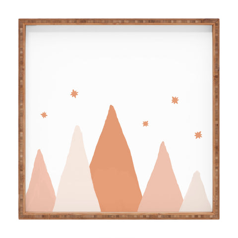 Orara Studio Blush Mountains Square Tray
