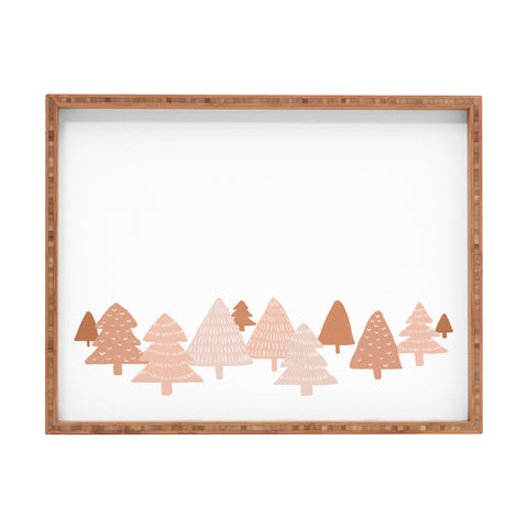Orara Studio Blush Winter Trees Rectangular Tray