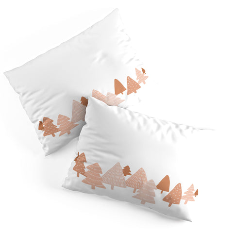 Orara Studio Blush Winter Trees Pillow Shams