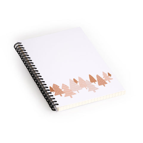 Orara Studio Blush Winter Trees Spiral Notebook