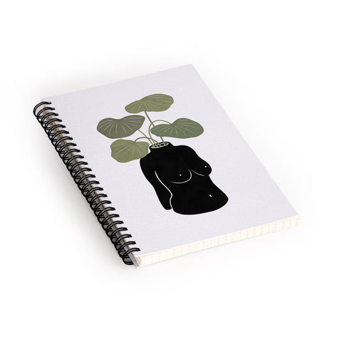 Orara Studio Boob Tanical Vase Spiral Notebook
