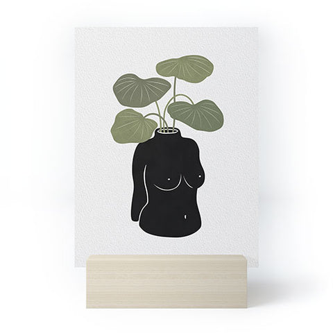 Orara Studio Boob Tanical Vase Mini Art Print