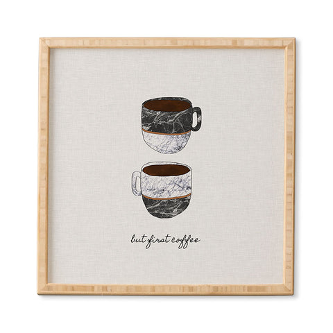 Orara Studio But First Coffee II Framed Wall Art
