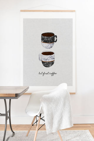 Orara Studio But First Coffee II Art Print And Hanger