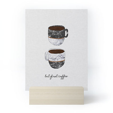Orara Studio But First Coffee II Mini Art Print