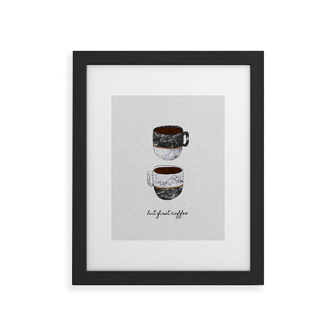 Orara Studio But First Coffee II Framed Art Print