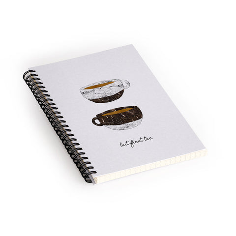 Orara Studio But First Tea Spiral Notebook
