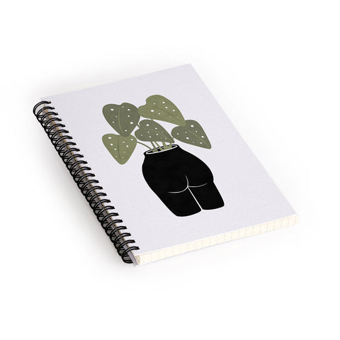 Orara Studio Butt Anical Vase Spiral Notebook