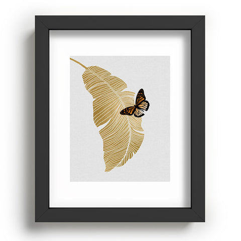 Orara Studio Butterfly and Palm Leaf Recessed Framing Rectangle