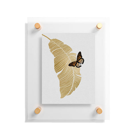 Orara Studio Butterfly and Palm Leaf Floating Acrylic Print