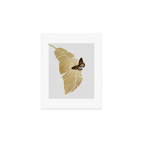 Orara Studio Butterfly and Palm Leaf Art Print