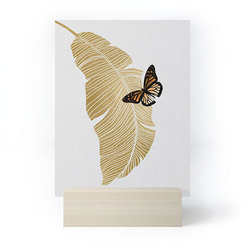 Orara Studio Butterfly and Palm Leaf Mini Art Print