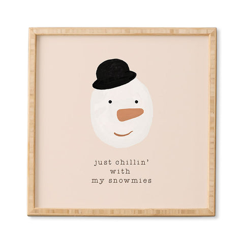 Orara Studio Chilling With My Snowmies Framed Wall Art