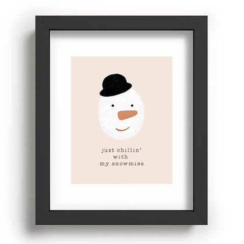Orara Studio Chilling With My Snowmies Recessed Framing Rectangle