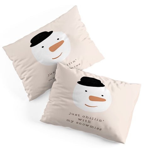 Orara Studio Chilling With My Snowmies Pillow Shams