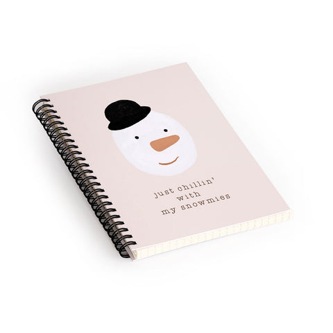 Orara Studio Chilling With My Snowmies Spiral Notebook