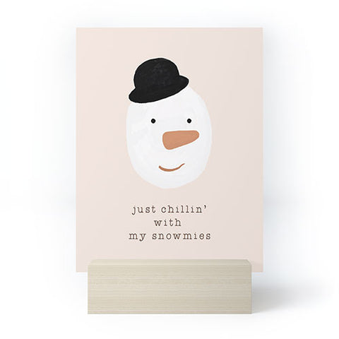 Orara Studio Chilling With My Snowmies Mini Art Print