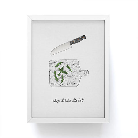 Orara Studio Chop It Kitchen Quote Framed Mini Art Print