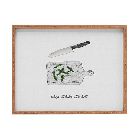 Orara Studio Chop It Kitchen Quote Rectangular Tray