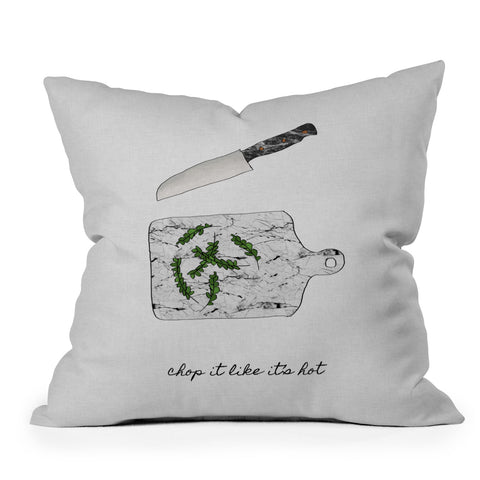 Orara Studio Chop It Kitchen Quote Throw Pillow