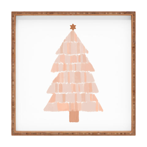 Orara Studio Christmas Tree Painting Square Tray