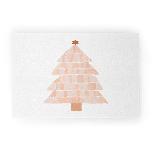 Orara Studio Christmas Tree Painting Welcome Mat