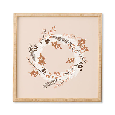 Orara Studio Christmas Wreath Festive Framed Wall Art