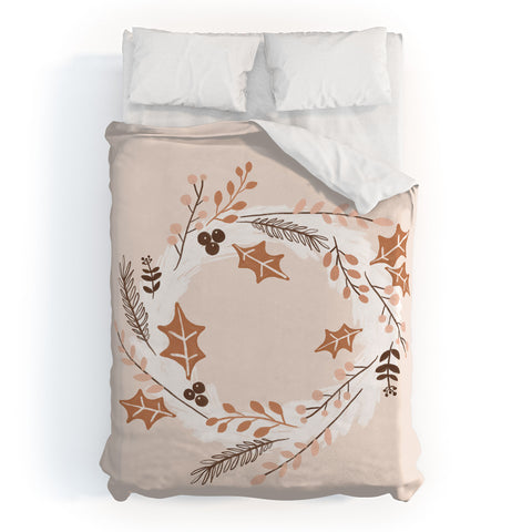 Orara Studio Christmas Wreath Festive Duvet Cover