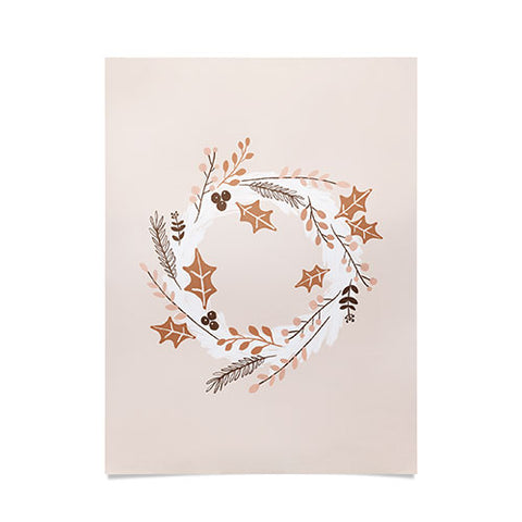 Orara Studio Christmas Wreath Festive Poster