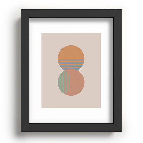 Orara Studio Circle Sun And Moon Colour Recessed Framing Rectangle