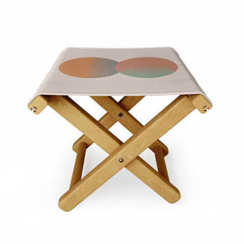 Orara Studio Circle Sun And Moon Colour Folding Stool