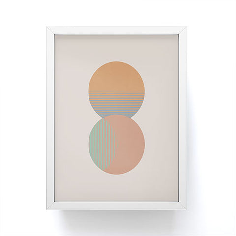 Orara Studio Circle Sun And Moon Colour Framed Mini Art Print