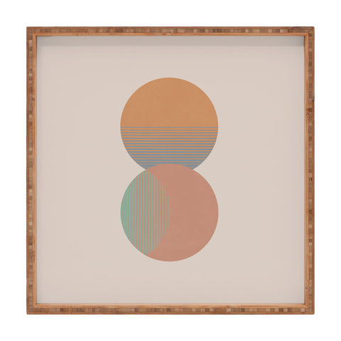 Orara Studio Circle Sun And Moon Colour Square Tray
