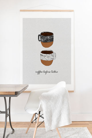 Orara Studio Coffee Before Talkie Art Print And Hanger