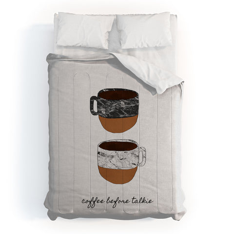 Orara Studio Coffee Before Talkie Comforter